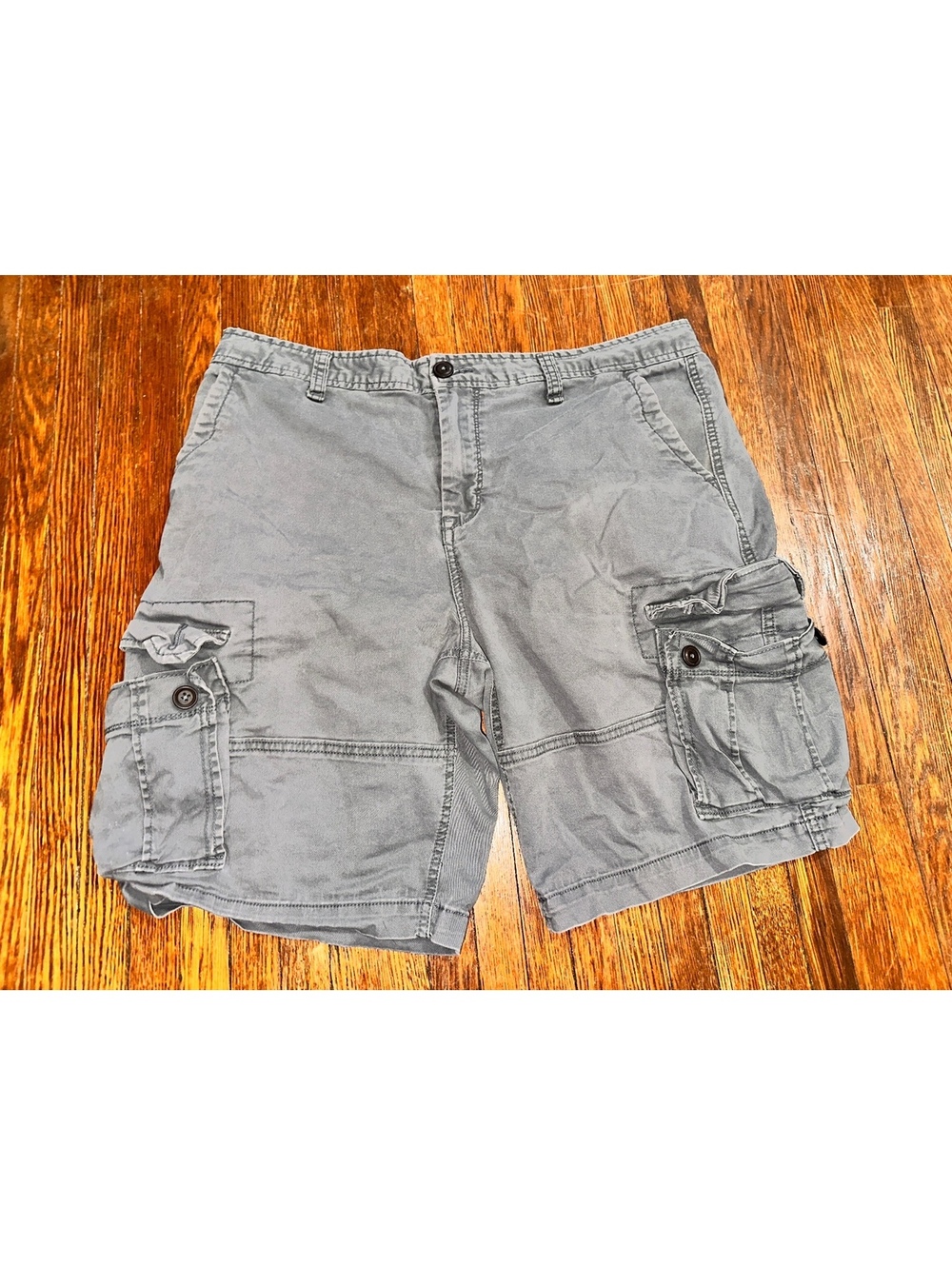 Men’s 36 Aeropostale Preppy Charcoal Blue Cargo Shorts